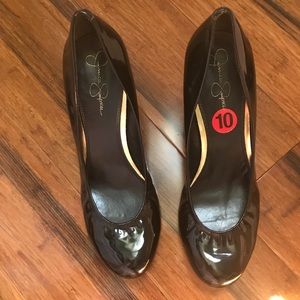 Jessica Simpson Black Wedge Heels